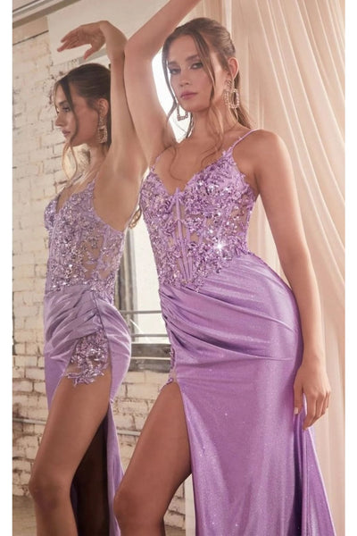 Ladivine Prom Dress Long Formal Evening Gown CDS439 - Lavender / 2 - Dress