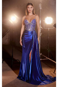 Ladivine Prom Dress Long Formal Evening Gown CDS440 - Royal / 2 - Prom