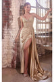 Ladivine Prom Dress Long Formal Evening Gown CDS440 - Sand / 2 - Prom
