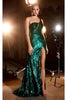 Ladivine Prom Dress Long Formal Evening Gown CK937 - Emerald / 2 - Prom