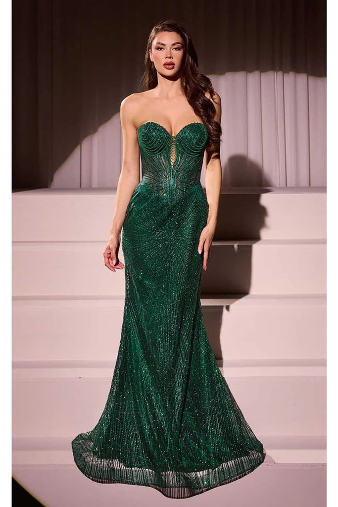 Ladivine Prom Dress Long Formal Evening Gown J871 - Emerald / 2 - Prom