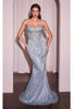 Ladivine Prom Dress Long Formal Evening Gown J871 - Light Blue / 2 - Prom