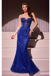 Ladivine Prom Dress Long Formal Evening Gown J871 - Royal / 2 - Prom