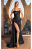 Ladivine Prom Dress Long Formal Evening Gown J872 - Black / 2 - Prom Dress