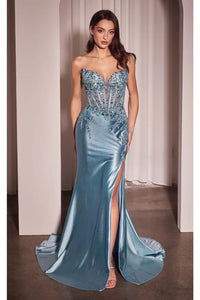 Ladivine Prom Dress Long Formal Evening Gown KV1112 - Light Blue / 2 - Prom