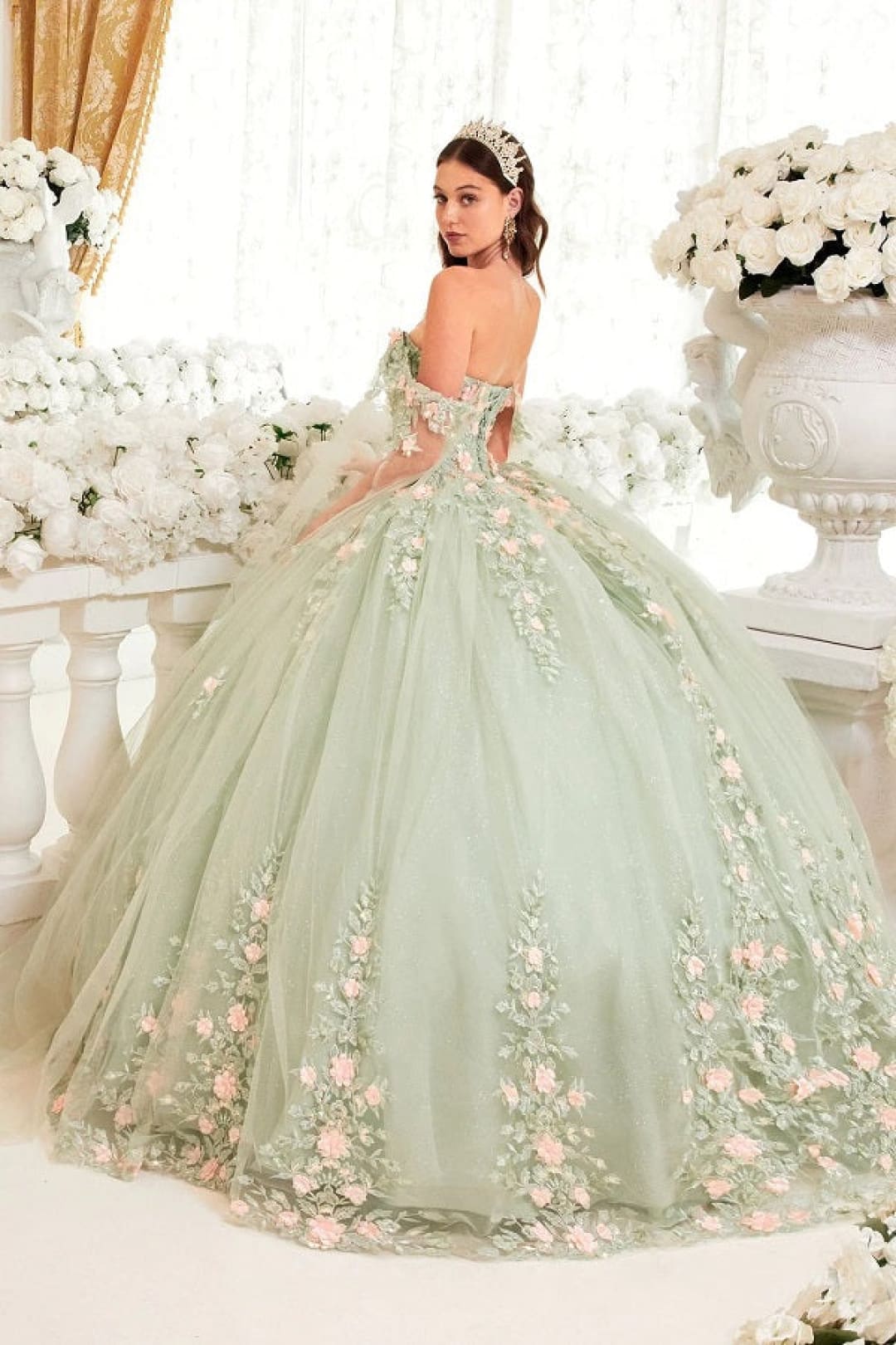 Ladivine Sage Quinceanera Dress Ball Gown Sweet 16 by 15716 - Quinceanera Dresses