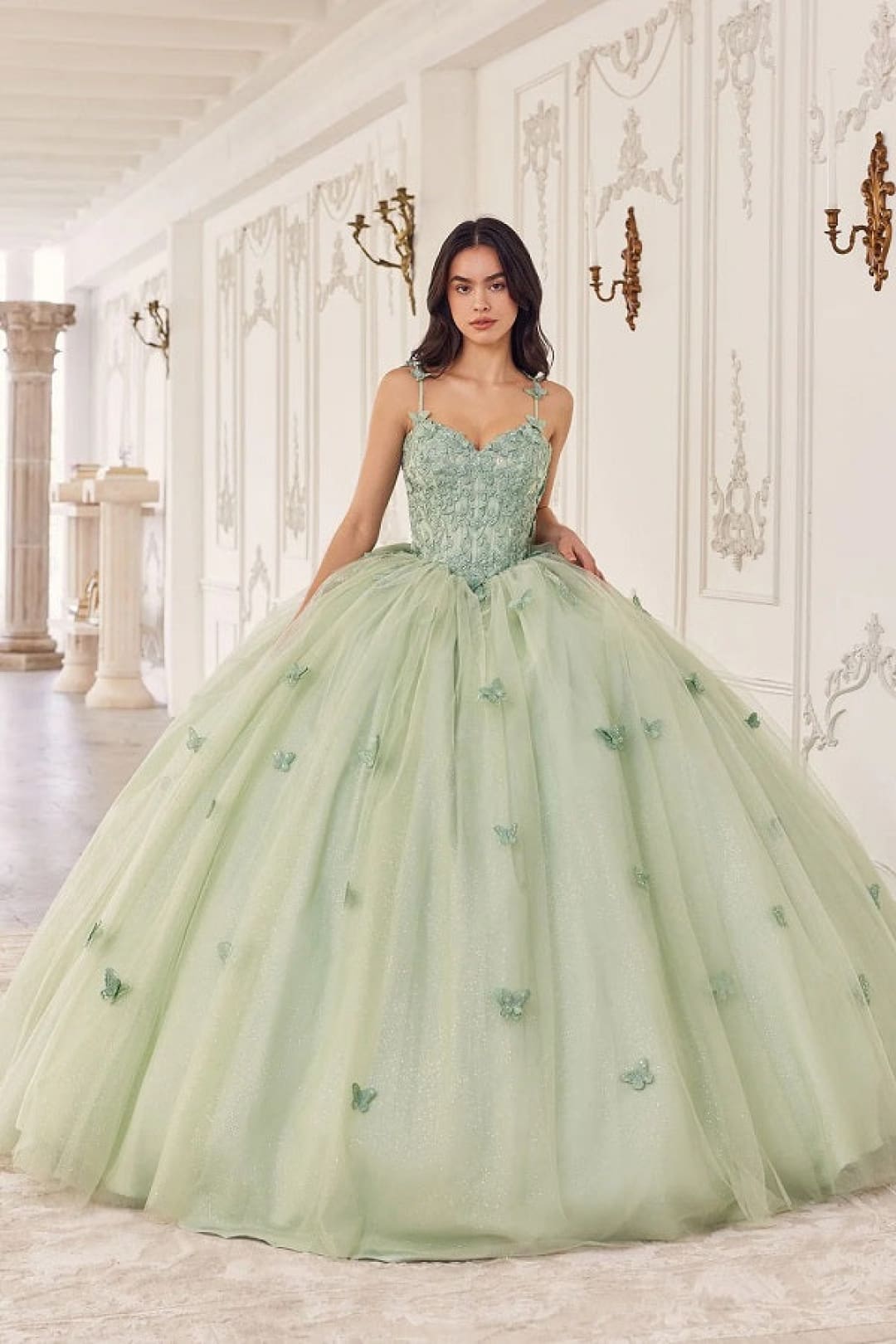 Vestido de quinceañera color lavanda Ladivine, vestido de gala para dulces 16 por 15717