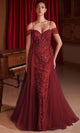 Ladivine SF009 - Cold Shoulder Sequin Gown - Prom
