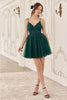 Ladivine SF047 Sleeveless Embellished Lace Glitter Cocktail Dress - EMERALD / XXS - Dress