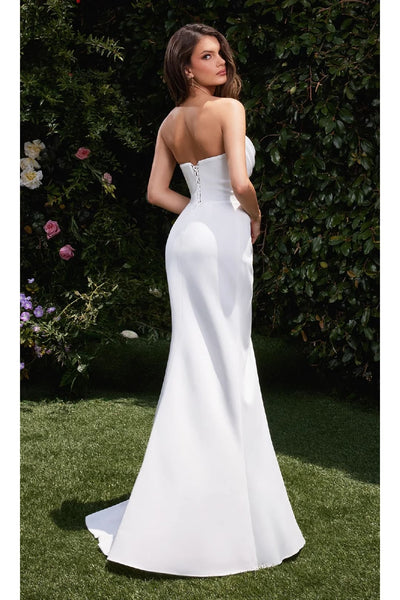 Ladivine White Wedding Dress Long Bridal Gown CD355W - Wedding Dress