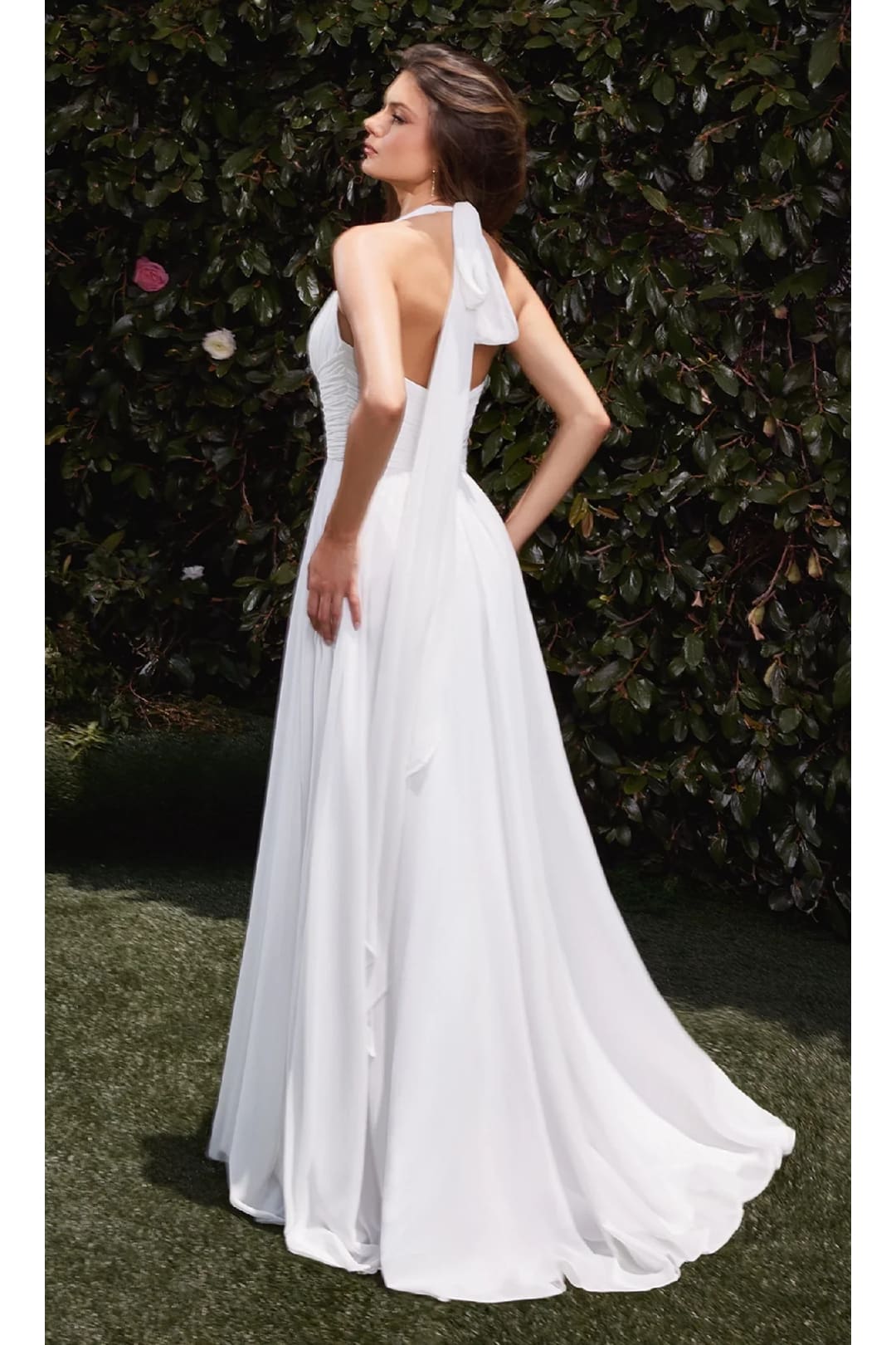 Ladivine White Wedding Dress Long Bridal Gown CD372W - White / 2 - Wedding Dress
