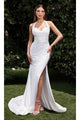 Ladivine White Wedding Dress Long Bridal Gown CD796W - White / 2 - Wedding Dress