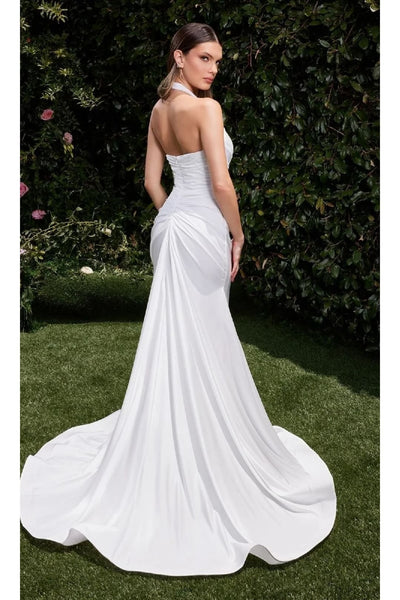 Ladivine White Wedding Dress Long Bridal Gown CD796W - Wedding Dress