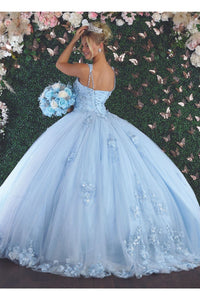 Floral Ball Quinceanera Gown