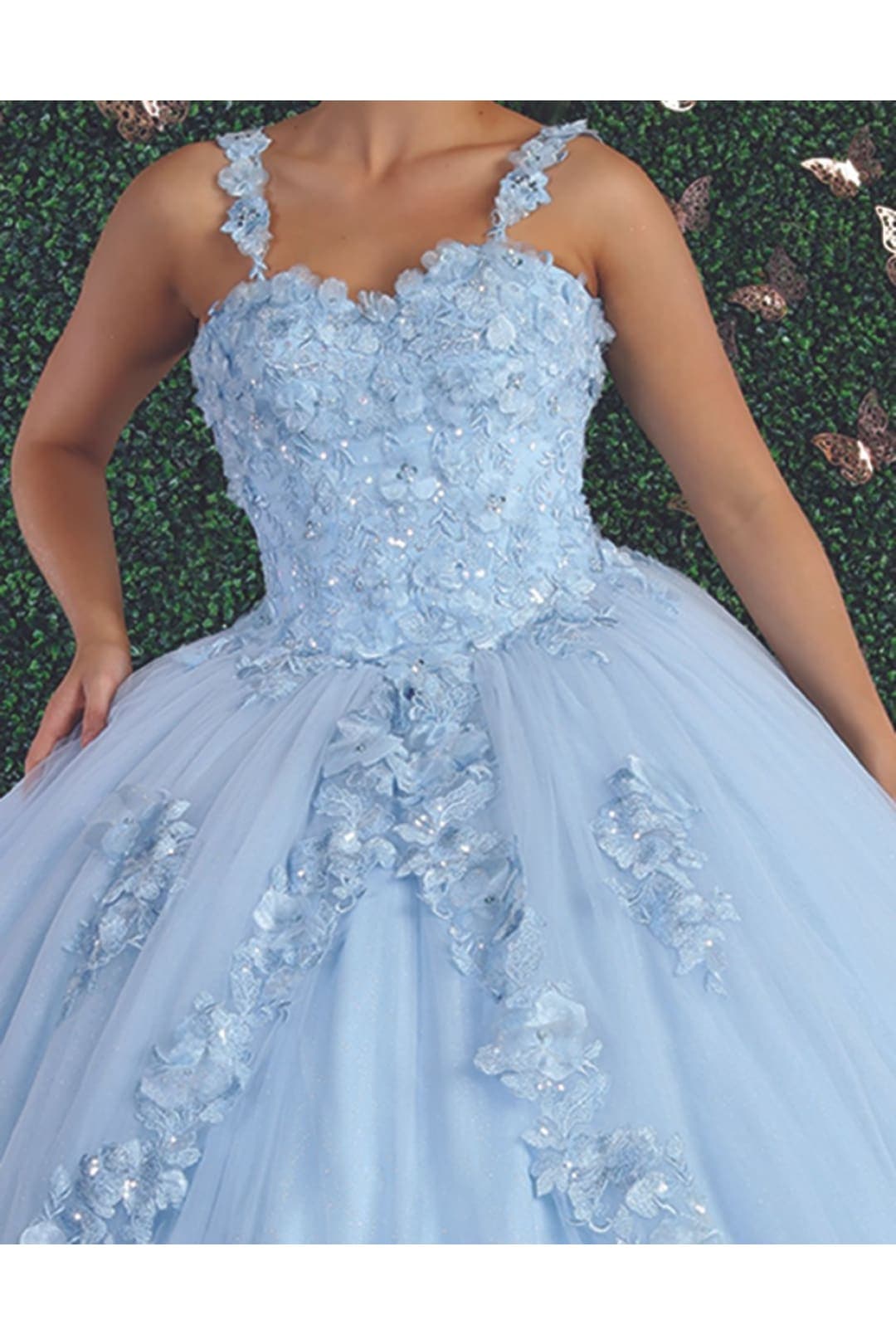 Floral Ball Quinceanera Gown