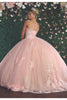 Floral Ball Quinceanera Gown