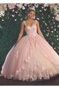 Floral Ball Quinceanera Gown