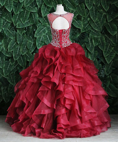 Layered Sleeveless Illusion Quinceanera Dress by Calla KY79288