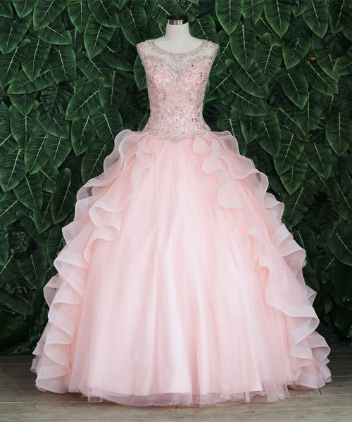 Layered Sleeveless Illusion Quinceanera Dress by Calla KY79288