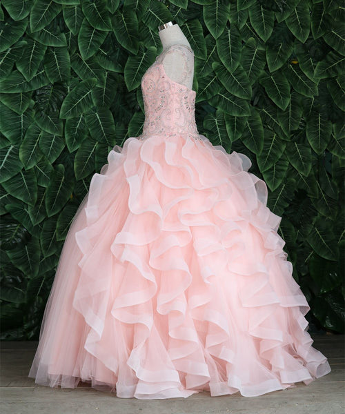 Layered Sleeveless Illusion Quinceanera Dress by Calla KY79288