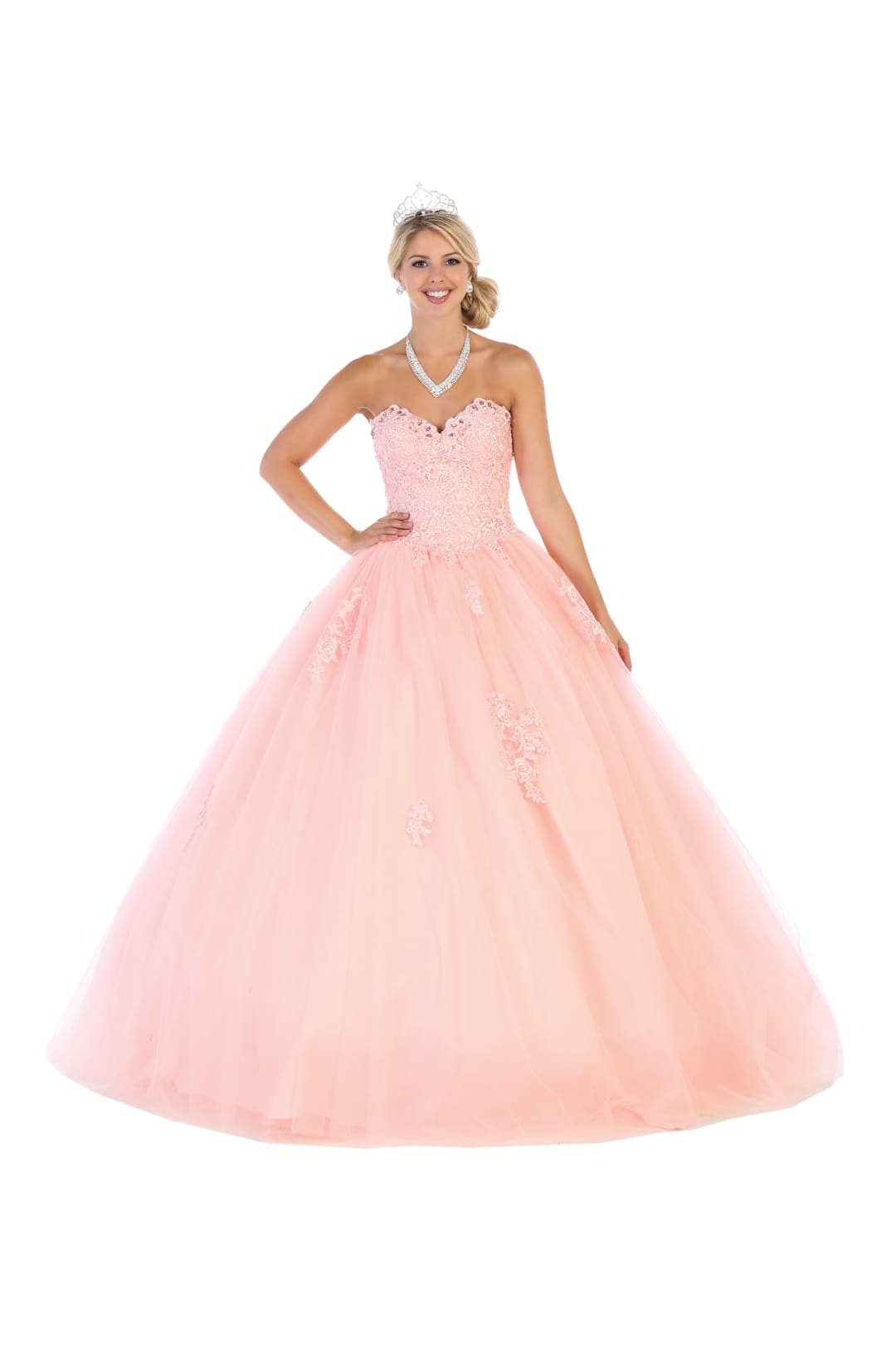 Quinceanera Ball Gown - BLUSH / 2