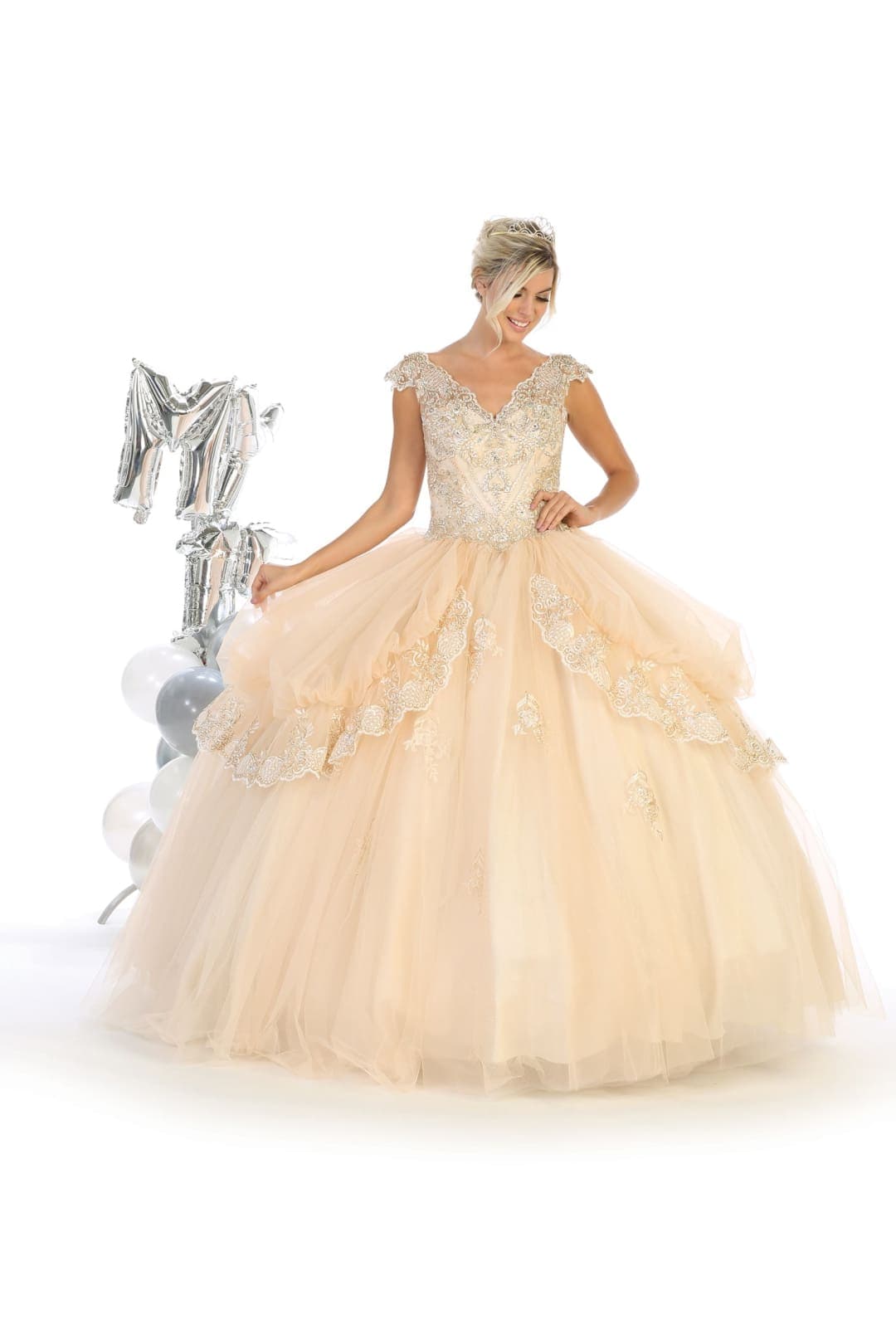 GORGEOUS BALL GOWN - Champagne / 2
