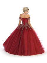 Layla K LK119 Beaded Glitter Off The Shoulder Quinceañera Ball Gown