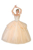 Off Shoulder Sweetheart Ball Gown - CHAMPAGNE / 4