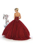 Layla K LK126 Burgundy Sweetheart Corset Plus Size Quince Ball Gown