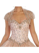 Layla K LK126 Burgundy Sweetheart Corset Plus Size Quince Ball Gown