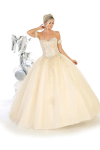 Ball Gown Dresses - Champagne / 4