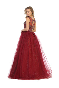 Sleeveless Ball Sweet 16 Gown