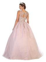 Quinceanera Dress Ball Gown Sleeveless Mesh Beaded by Layla K LK137
