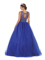 Quinceanera Dress Ball Gown Sleeveless Mesh Beaded by Layla K LK137