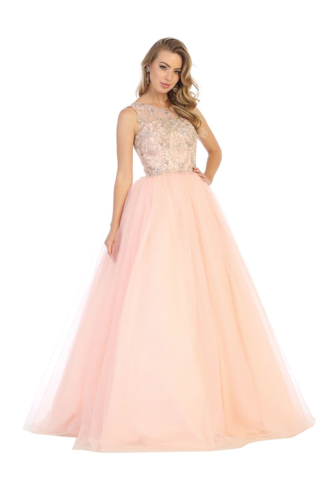 Sleeveless Ball Sweet 16 Gown