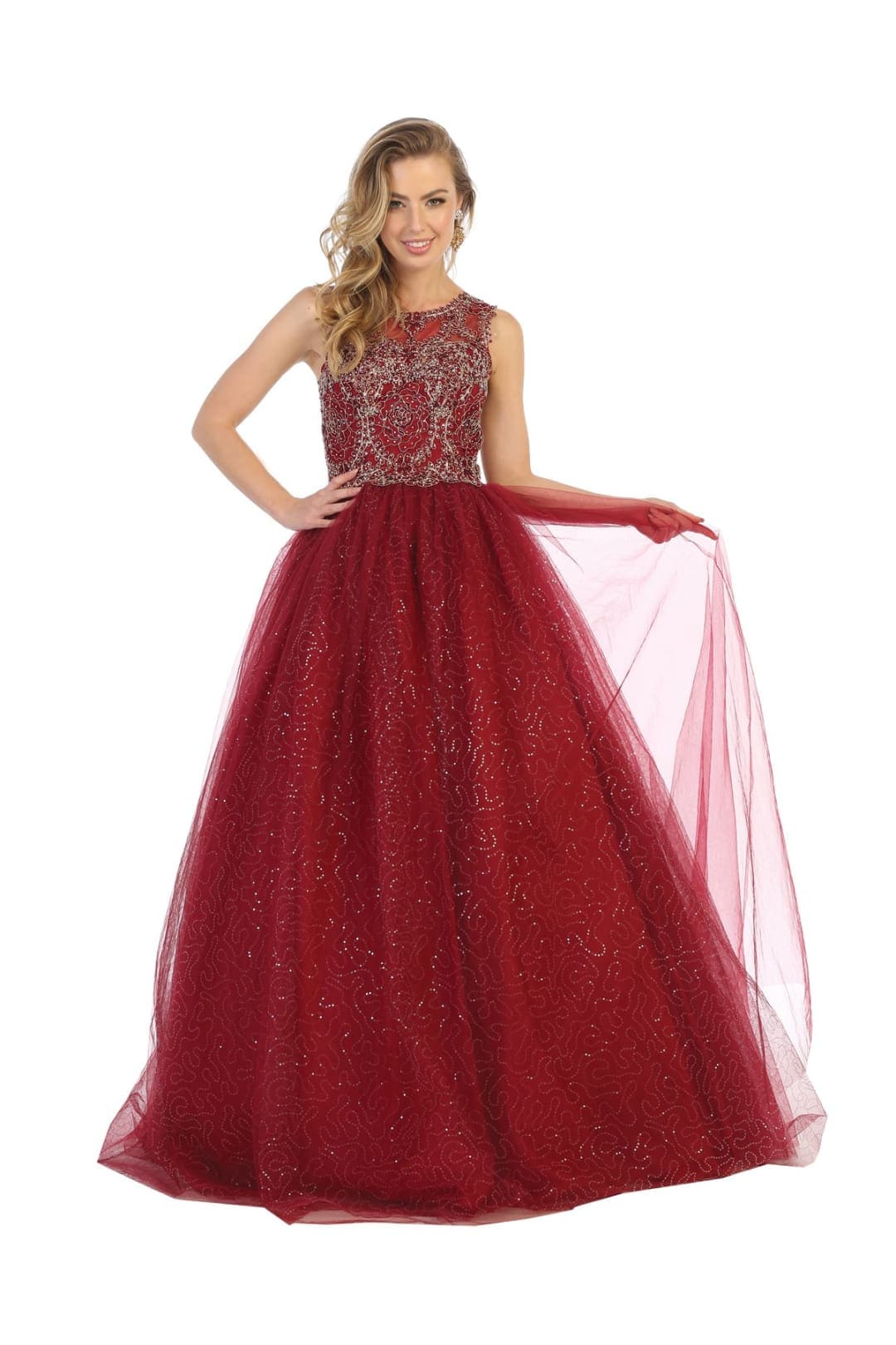 Sleeveless Ball Sweet 16 Gown