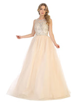 Quinceanera Dress Ball Gown Sleeveless Mesh Beaded by Layla K LK137