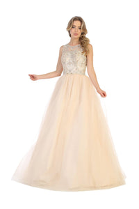 Sleeveless Ball Sweet 16 Gown