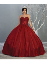 Quinceanera Dress Ball Gown Bolero Glitter Style by Layla K LK141