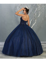 Quinceanera Dress Ball Gown Bolero Glitter Style by Layla K LK141