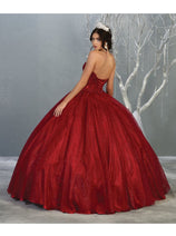 Quinceanera Dress Ball Gown Bolero Glitter Style by Layla K LK141