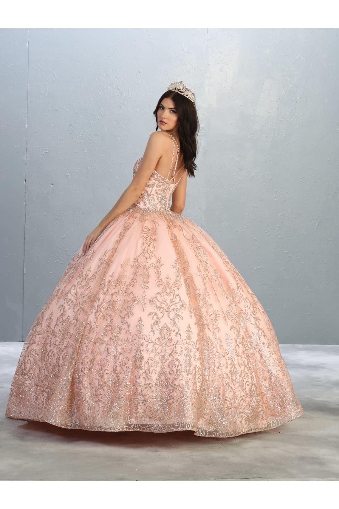 Quinceanera Glitter Ball Gown