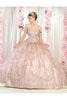 Formal Ball Quinceanera Gown And Plus Size - ROSE GOLD / 4
