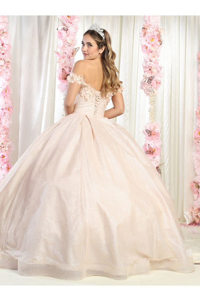 Plus Size Ball Gown in Hunter Green | Formal Quinceanera Dress by LK154