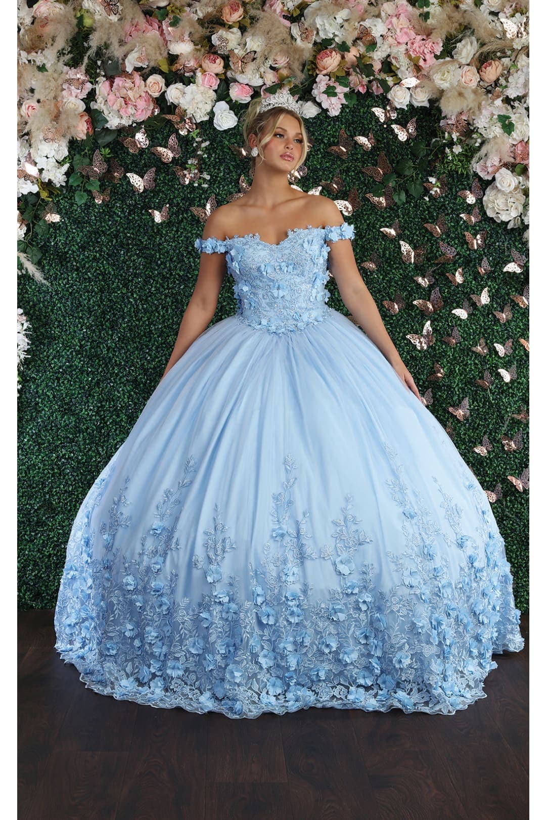 Off Shoulder Ball Gown