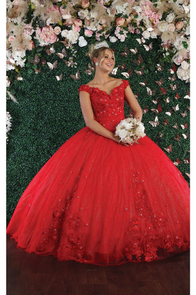 Sweet 16 Birthday Party Dress in Red Style LK160 Ball Gown