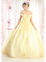 Sweet 16 Birthday Party Dress in Yellow Style LK161 Ball Gown