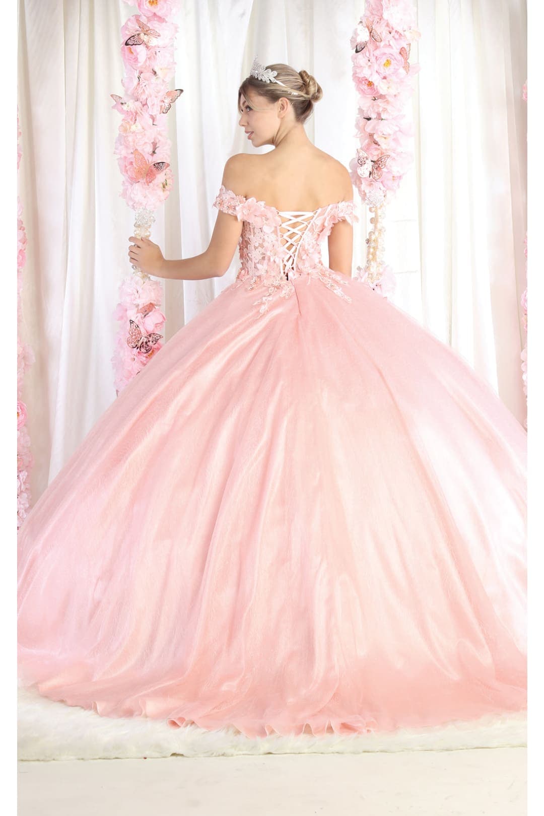 Layla K LK166 Off The Shoulder Corset Princess Ball Gown