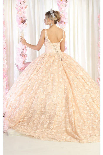 Floral Quinceanera Dress - LA168