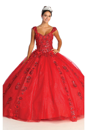 Sweet 16 Birthday Party Dress in Red Style LK171 Ball Gown